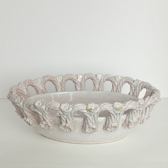 Fratelli Fanciullacci Italian Pottery Bread Bowl - Picture 4 of 8